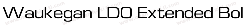 Waukegan LDO Extended Bold字体转换